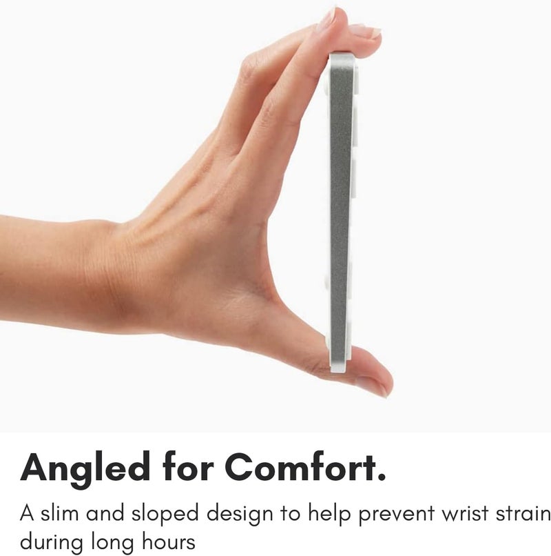 MACALLY Bluetooth Number Pad for Laptop - Rechargeable Wireless Numeric Keypad - Slim 35 Key Wireless Number Pad for Data Entry, 10 Key Numpad Compatible with Mac, MacBook, iPad, PC Desktop, Windows - Image 5